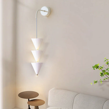 Creative Cone Iron Acrylic LED Wall Sconce Lamp