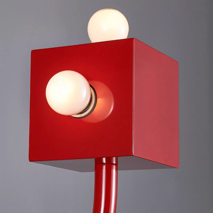 Traditional Vintage Cube Iron 3-Light Wall Sconce Lamp