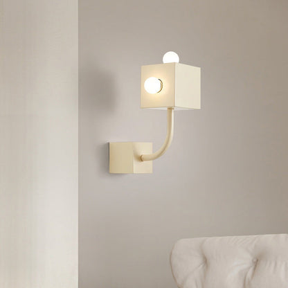 Traditional Vintage Cube Iron 3-Light Wall Sconce Lamp