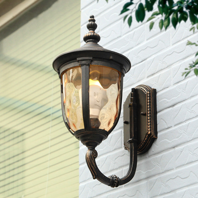 Nordic Jar Aluminum Glass 1-Light Wall Sconce Lamp