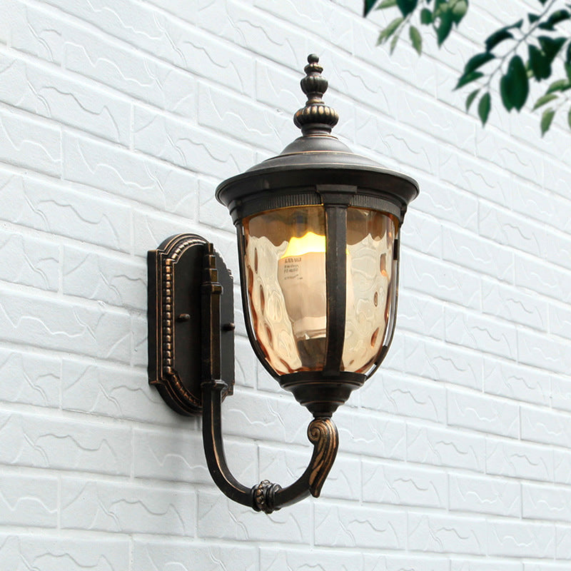 Nordic Jar Aluminum Glass 1-Light Wall Sconce Lamp