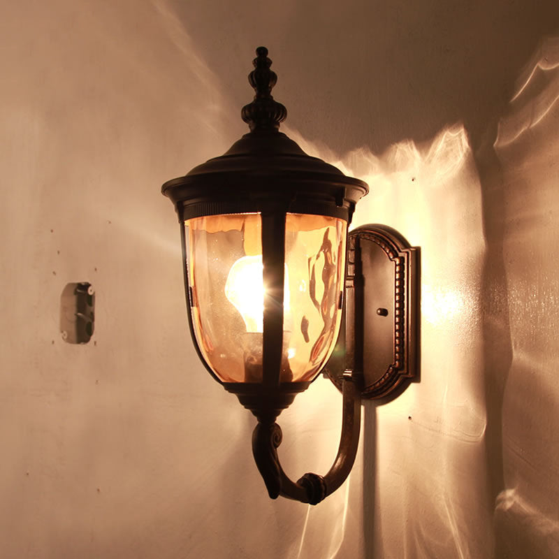 Nordic Jar Aluminum Glass 1-Light Wall Sconce Lamp