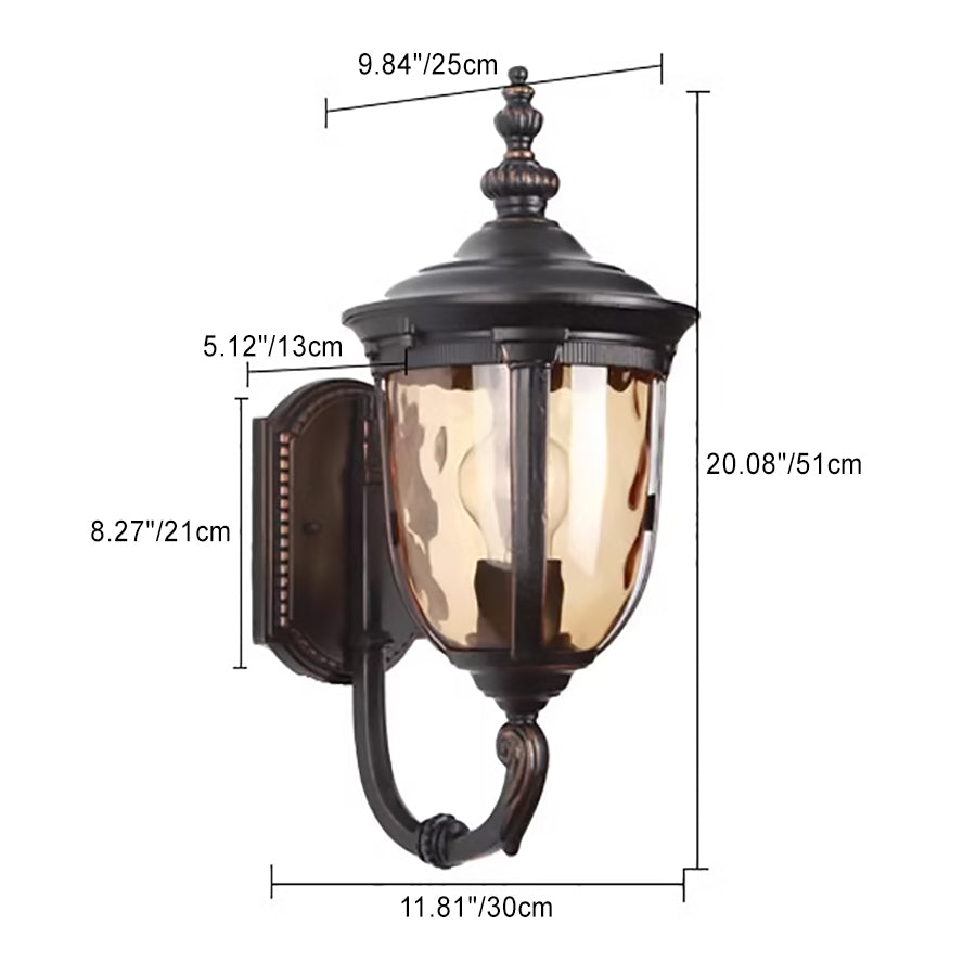 Nordic Jar Aluminum Glass 1-Light Wall Sconce Lamp