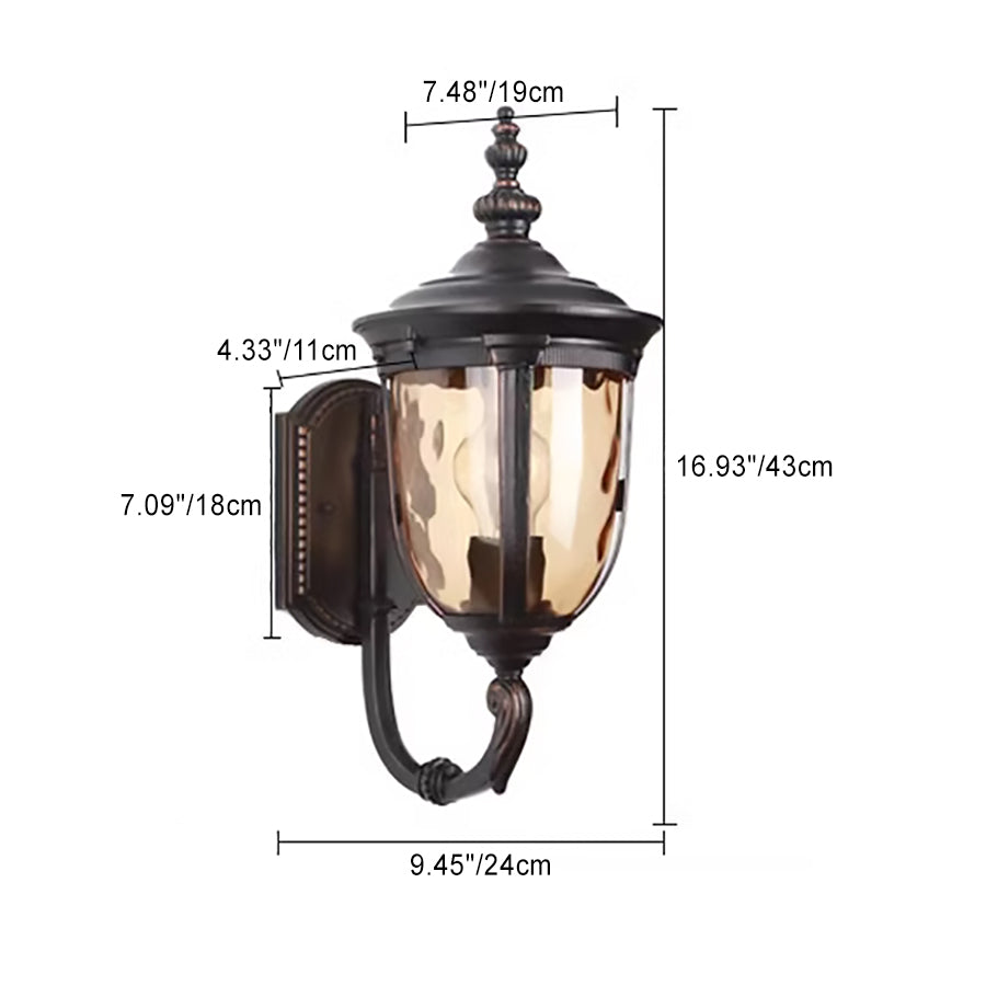 Nordic Jar Aluminum Glass 1-Light Wall Sconce Lamp