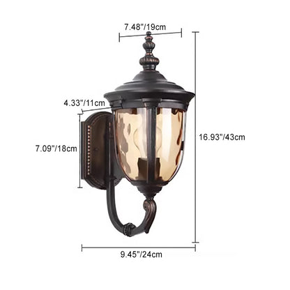Nordic Jar Aluminum Glass 1-Light Wall Sconce Lamp