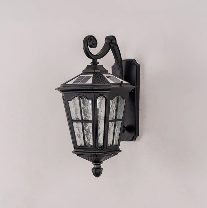Lantern Waterproof Aluminum Glass 1-Light Wall Sconce Lamp