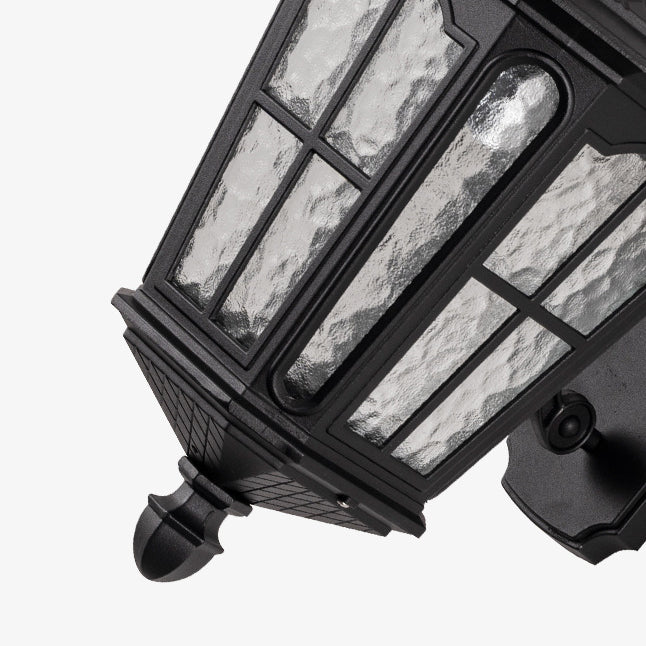 Lantern Waterproof Aluminum Glass 1-Light Wall Sconce Lamp