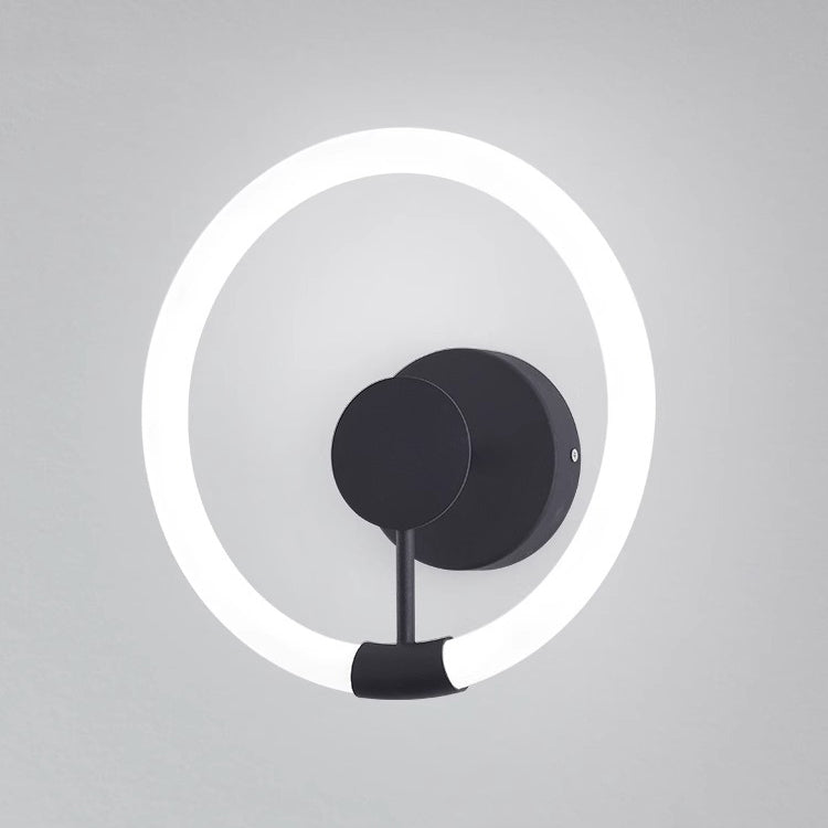 Contemporary Nordic Round Iron Acrylic LED Wall Sconce Lamp
