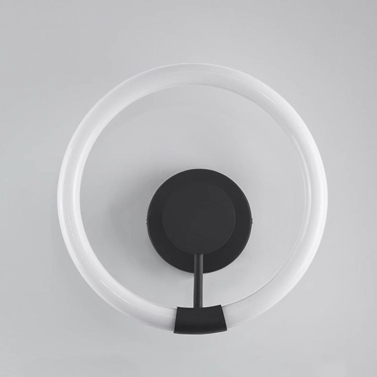 Contemporary Nordic Round Iron Acrylic LED Wall Sconce Lamp