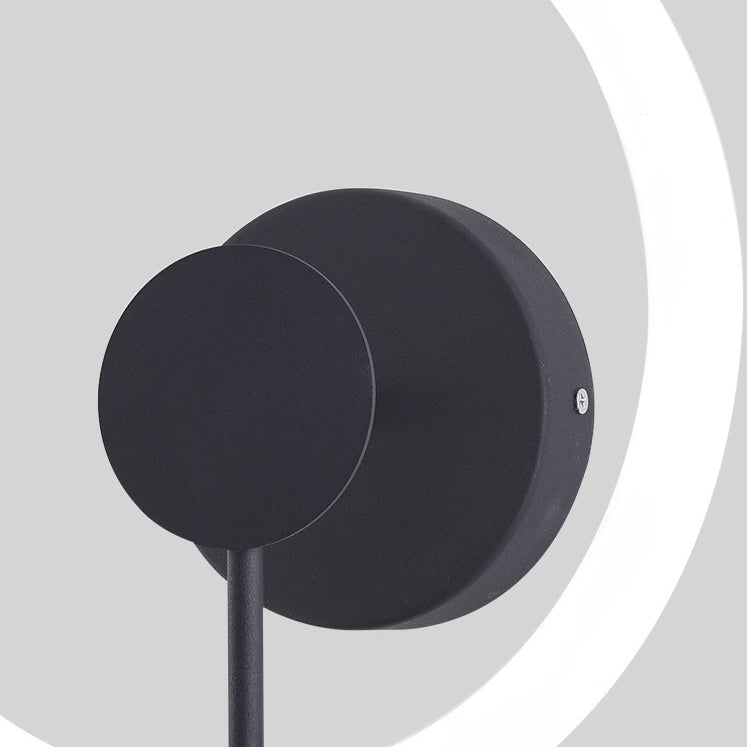 Contemporary Nordic Round Iron Acrylic LED Wall Sconce Lamp