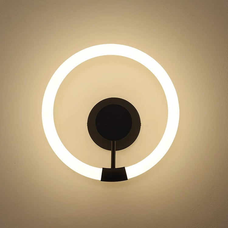 Contemporary Nordic Round Iron Acrylic LED Wall Sconce Lamp