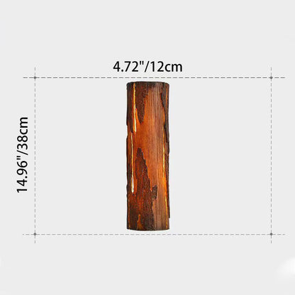 Traditional Vintage Rectangular Resin LED Wall Sconce Lamp
