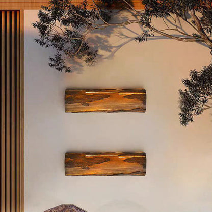 Traditional Vintage Rectangular Resin LED Wall Sconce Lamp