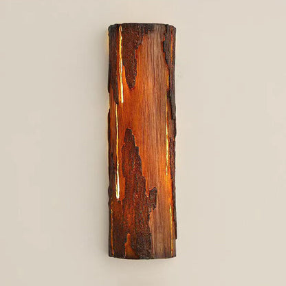Traditional Vintage Rectangular Resin LED Wall Sconce Lamp
