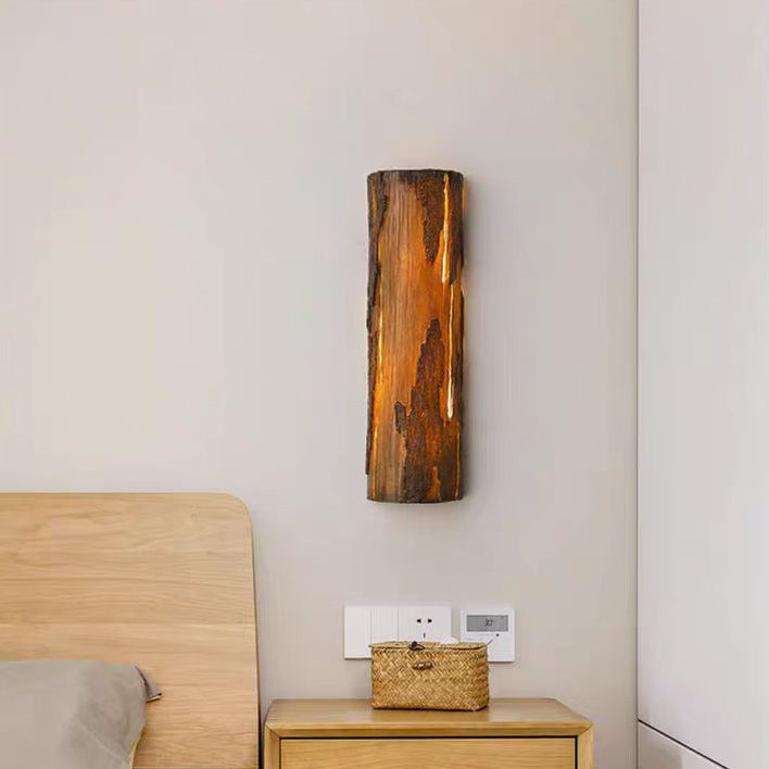 Traditional Vintage Rectangular Resin LED Wall Sconce Lamp