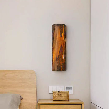 Traditional Vintage Rectangular Resin LED Wall Sconce Lamp