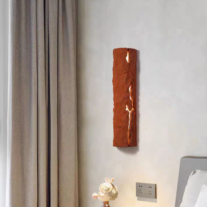 Traditional Vintage Rectangular Resin LED Wall Sconce Lamp