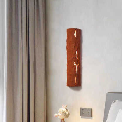 Traditional Vintage Rectangular Resin LED Wall Sconce Lamp