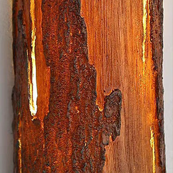 Traditional Vintage Rectangular Resin LED Wall Sconce Lamp