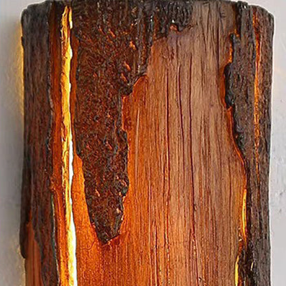 Traditional Vintage Rectangular Resin LED Wall Sconce Lamp