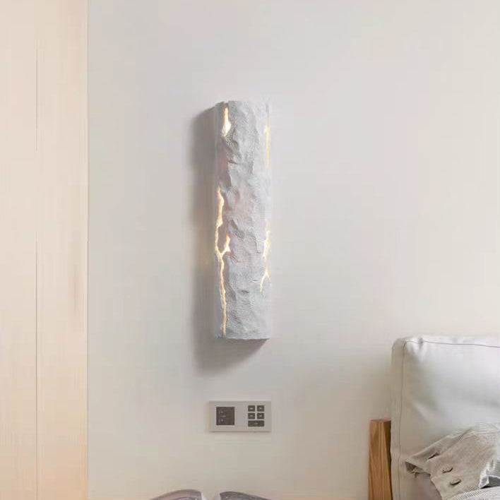 Traditional Vintage Rectangular Resin LED Wall Sconce Lamp