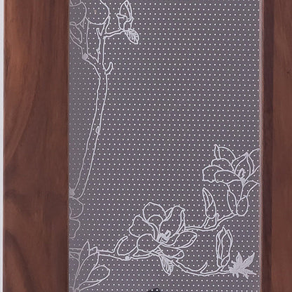 Chinese Black Walnut Acrylic LED Wall Sconce Lamp