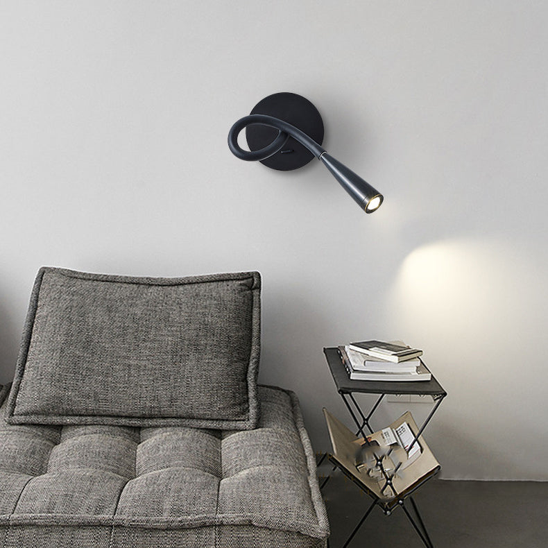 Nordic Tube Copper Silicone LED Wall Sconce Lamp