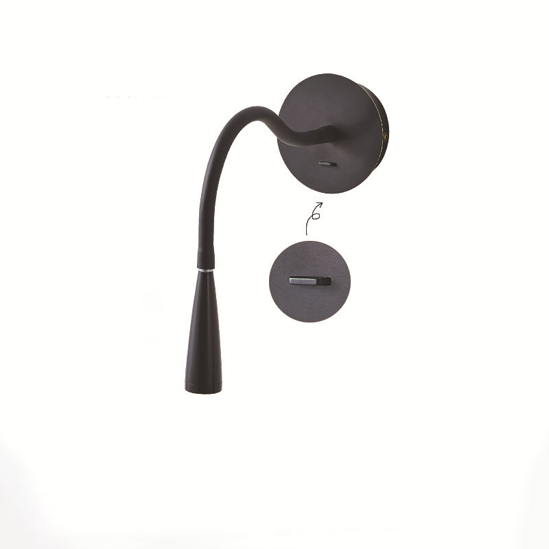 Nordic Tube Copper Silicone LED Wall Sconce Lamp