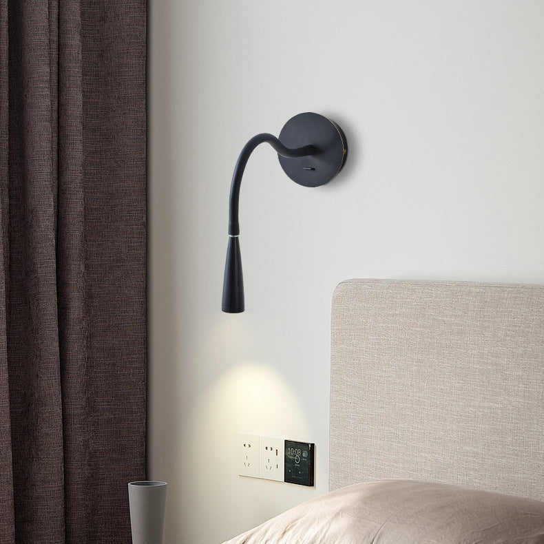 Nordic Tube Copper Silicone LED Wall Sconce Lamp
