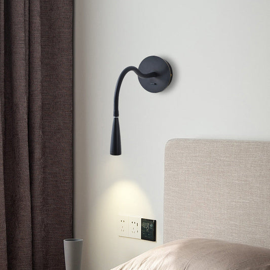 Nordic Tube Copper Silicone LED Wall Sconce Lamp