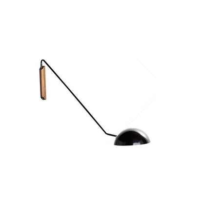 Industrial Hemisphere Iron 1-Light Wall Sconce Lamp