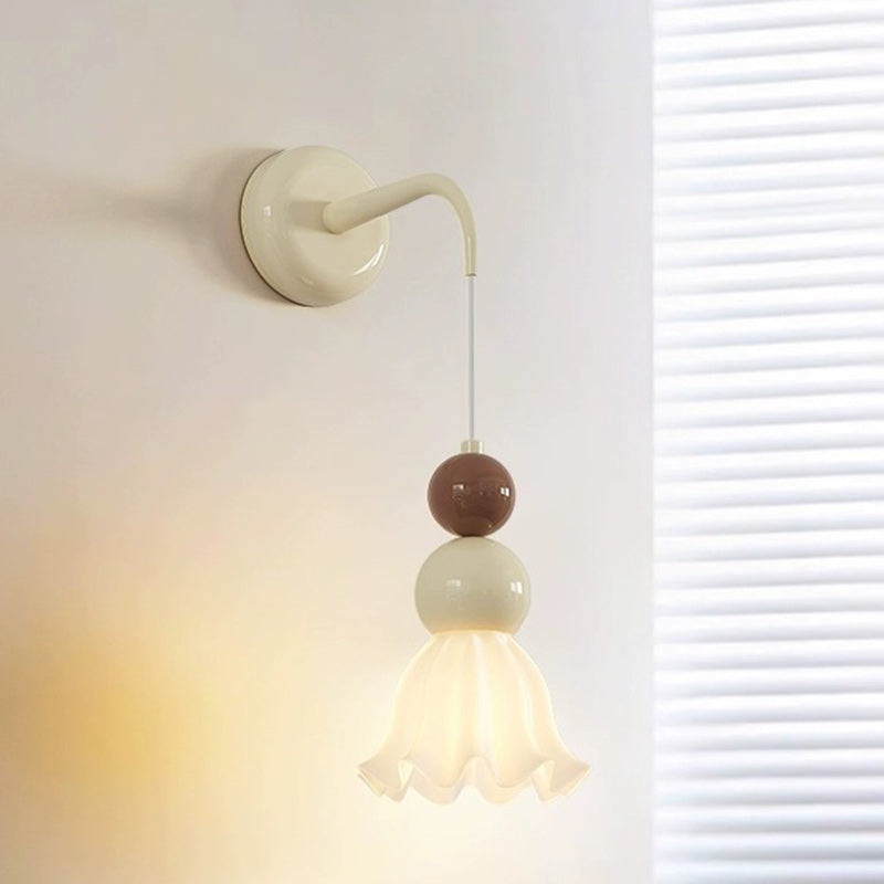 Modern Minimalist Ball Metal Glass 1-Light Wall Sconce Lamp