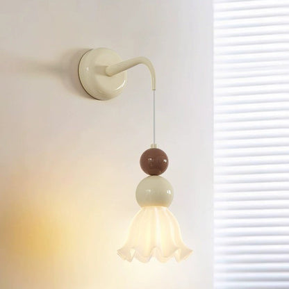 Modern Minimalist Ball Metal Glass 1-Light Wall Sconce Lamp