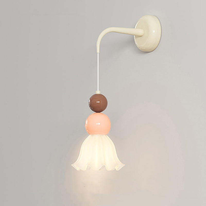 Modern Minimalist Ball Metal Glass 1-Light Wall Sconce Lamp