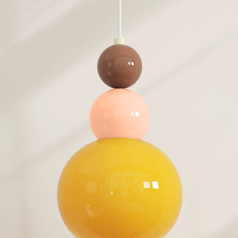 Modern Minimalist Ball Metal Glass 1-Light Wall Sconce Lamp