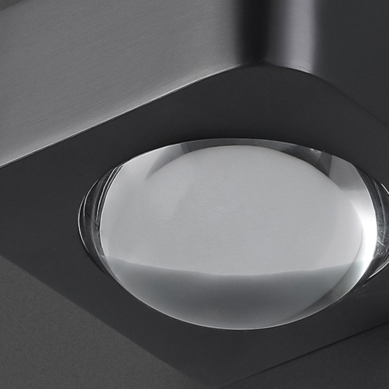 Scandinavian Stainless Steel Glass LED Wall Sconce Lamp