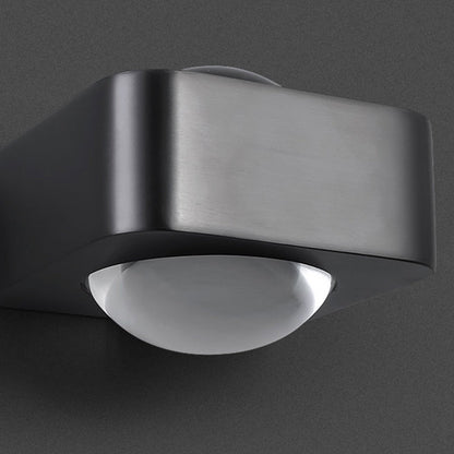 Scandinavian Stainless Steel Glass LED Wall Sconce Lamp