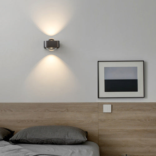 Scandinavian Stainless Steel Glass LED Wall Sconce Lamp