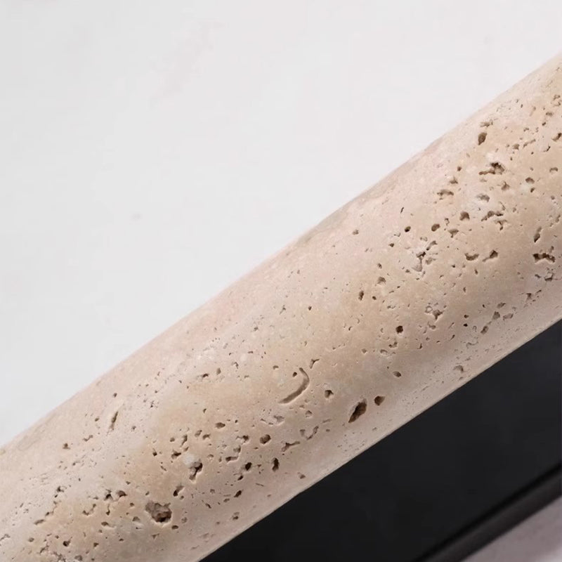 Candle Yellow Travertine Iron 1-Light Wall Sconce Lamp
