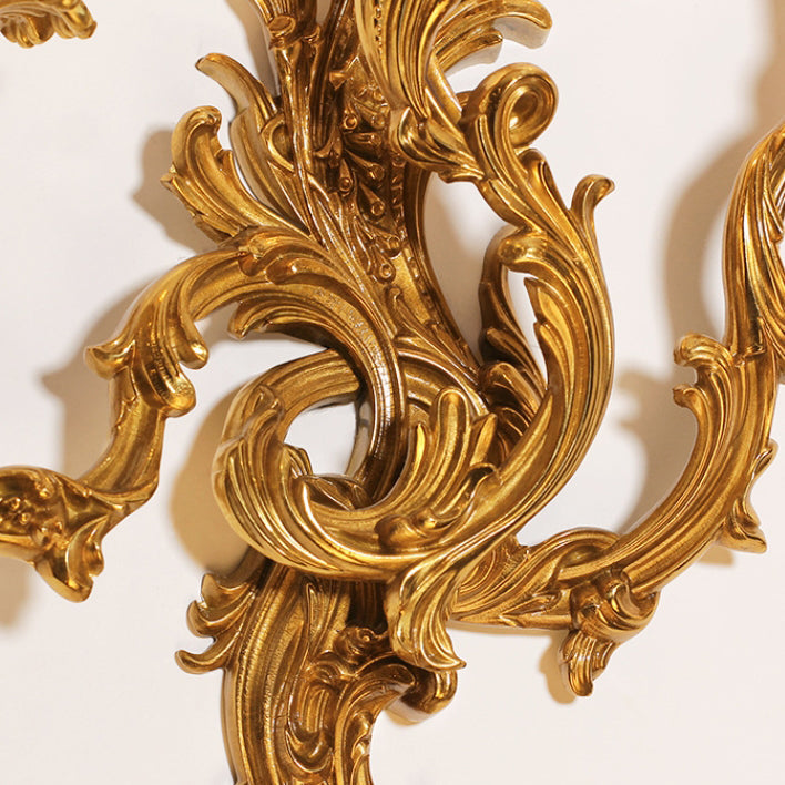 European Candle Copper 2/3 Light Wall Sconce Lamp