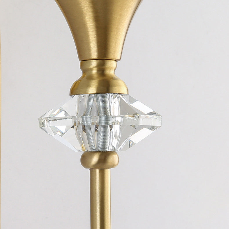 Modern Luxury Candle Copper 1/2/3 Light Wall Sconce Lamp
