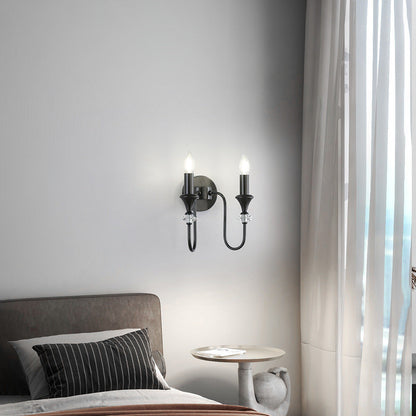 Modern Luxury Candle Copper 1/2/3 Light Wall Sconce Lamp