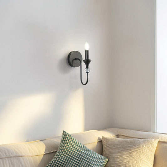 Modern Luxury Candle Copper 1/2/3 Light Wall Sconce Lamp
