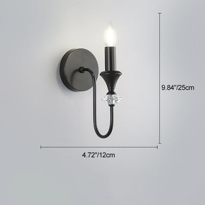 Modern Luxury Candle Copper 1/2/3 Light Wall Sconce Lamp