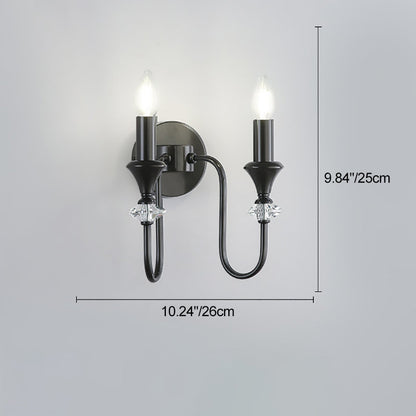 Modern Luxury Candle Copper 1/2/3 Light Wall Sconce Lamp