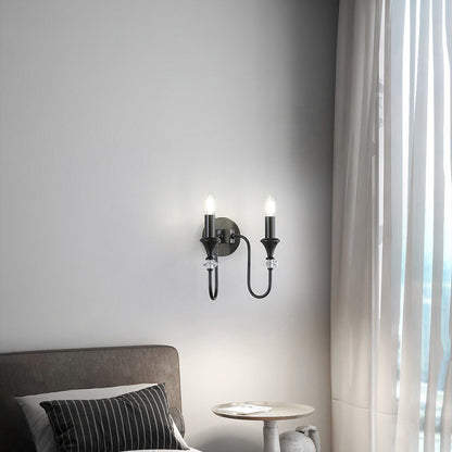 Modern Luxury Candle Copper 1/2/3 Light Wall Sconce Lamp