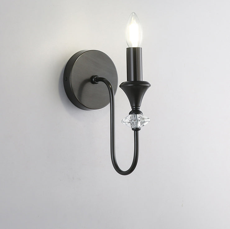 Modern Luxury Candle Copper 1/2/3 Light Wall Sconce Lamp