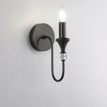 Modern Luxury Candle Copper 1/2/3 Light Wall Sconce Lamp