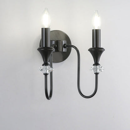 Modern Luxury Candle Copper 1/2/3 Light Wall Sconce Lamp