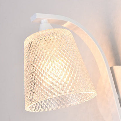Minimalist Cylinder Iron Glass 1-Light Wall Sconce Lamp
